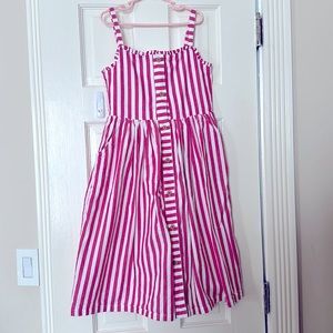 Mini Boden girls summer button down dress